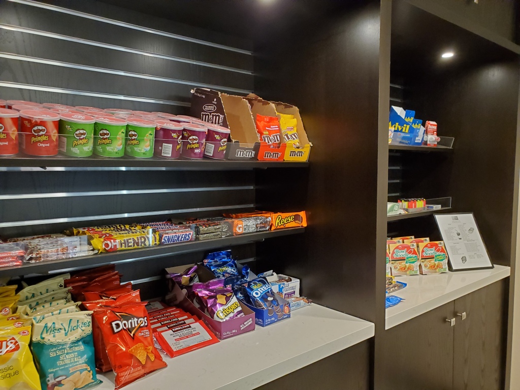 Visit the snack shop for treats in your room located in the lobby area of the Holiday Inn & Suites, St. Jacobs, Ontario