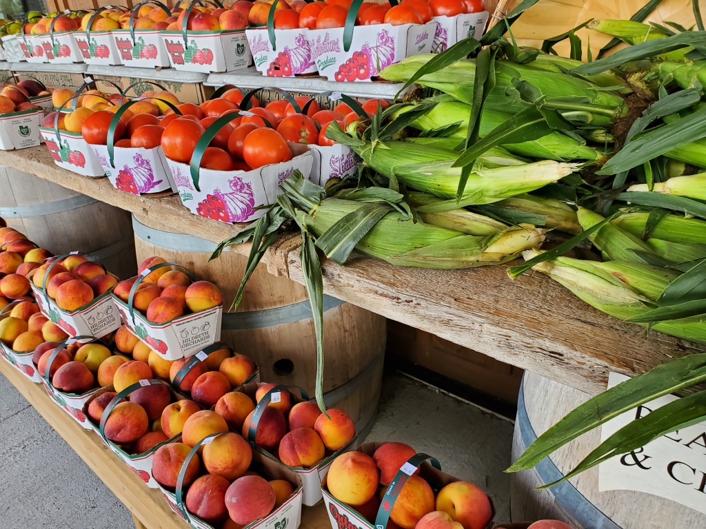 Stop at the Wild Hog Market near Stratford when on a road trip for the freshest veggies and fruit around.  Browse through the gifts while there