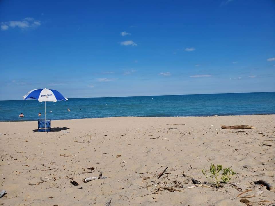The beach at Grand Bend is one of Ontario's largest beaches.